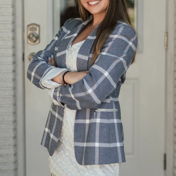 Tahari ASL Jackets & Blazers - NWT Tahari ASL Plaid Fully Lined Blazer Size 4